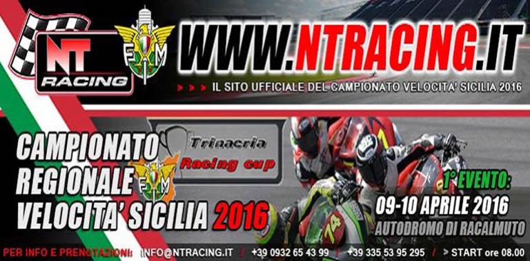 Campionato Regionale Velocità Sicilia 2016 - 9/10 Aprile Racalmuto