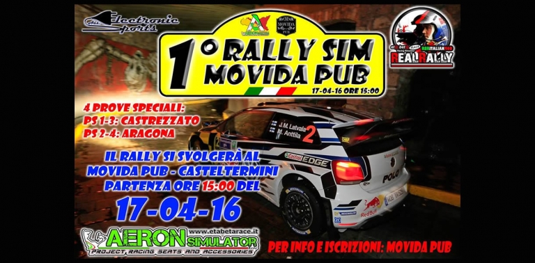 1° Rally Sim Movida Pub - Castltermini (AG) 17 Aprile 2016