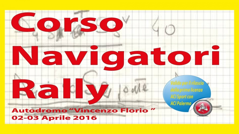 Corso Navigatori Rally 2 Aprile Torretta