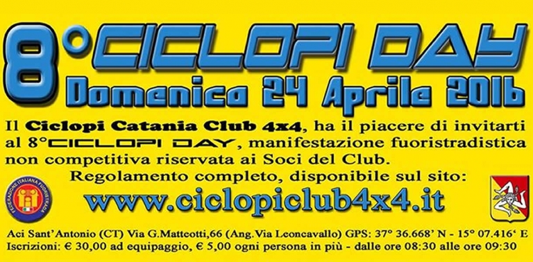 8°Ciclopi Day - 24 Aprile 2016 Aci Sant&#039;antonio (CT)