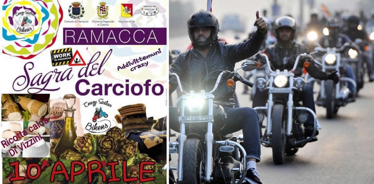 Crazy Sicilian Bikers Motocarciofata - 10 Aprile 2016 Ramacca (CT)